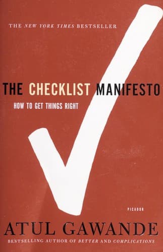 Tapa de The Checklist Manifesto