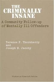 Tapa de The criminally insane