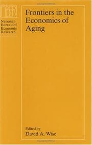 Tapa de Frontiers in the economics of aging