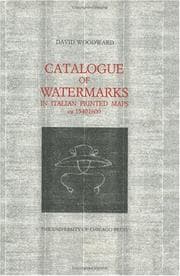 Tapa de Catalogue of watermarks in Italian printed maps, ca. 1540-1600