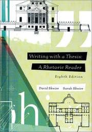 Tapa de Writing with a thesis