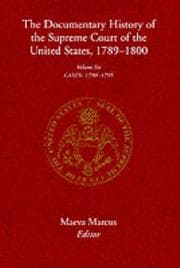 Tapa de Documentary History of the Supreme Court of the United States, 1789-1800