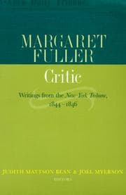 Tapa de Margaret Fuller, critic