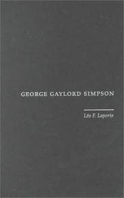 Tapa de George Gaylord Simpson