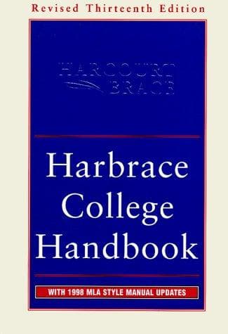 Tapa de Harbrace college handbook