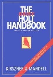 Tapa de The Brief Holt Handbook/With Mla Update