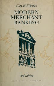 Tapa de Clay and Wheble's modern merchant banking