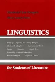 Tapa de Linguistics for students of literature