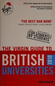 Tapa de The Virgin 2010 guide to British universities