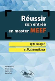Tapa de Réussir son entrée en master MEEF. QCM Français et Mathématiques