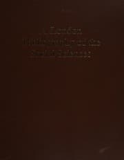Tapa de A London bibliography of the social sciences