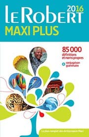 Tapa de Le Robert Maxi PLUS Dictionnaire de la Langue Francaise 2016 [ monolingual French dictionary ]