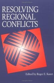 Tapa de RESOLVING REGIONAL CONFLI