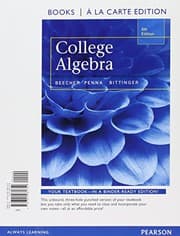 Tapa de College Algebra, Books a la Carte Edition plus MyLab Math with Pearson eText, Access Card Package