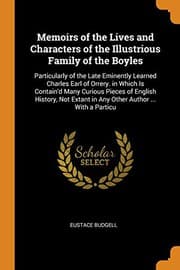 Tapa de Memoirs of the Lives and Characters of the Illustrious Family of the Boyles