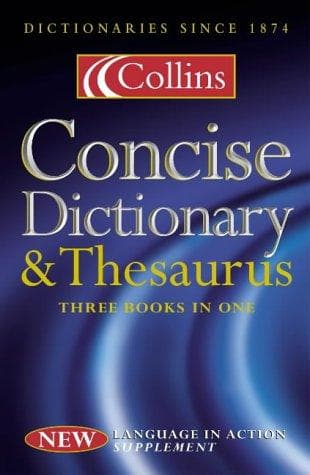 Tapa de Collins Concise Dictionary and Thesaurus