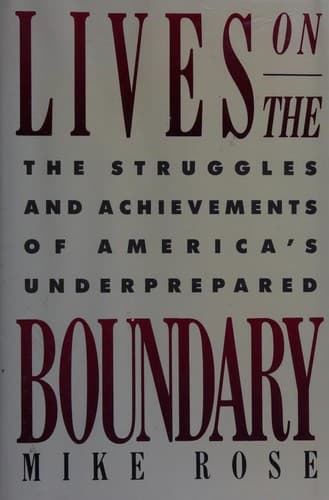 Tapa de Lives on the boundary