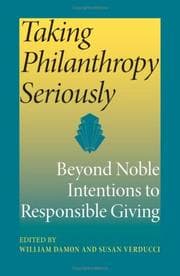 Tapa de Taking Philanthropy Seriously