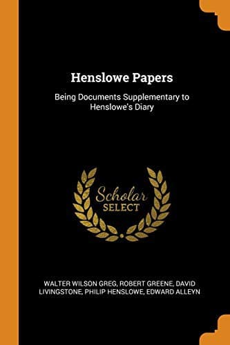 Tapa de Henslowe Papers