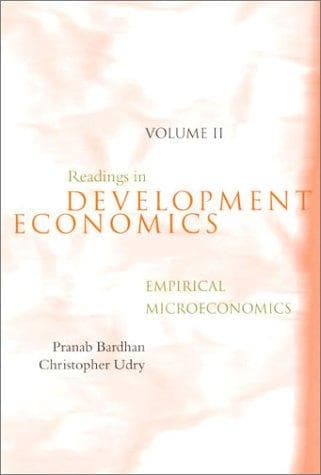 Tapa de Readings in Development Economics, Vol. 2