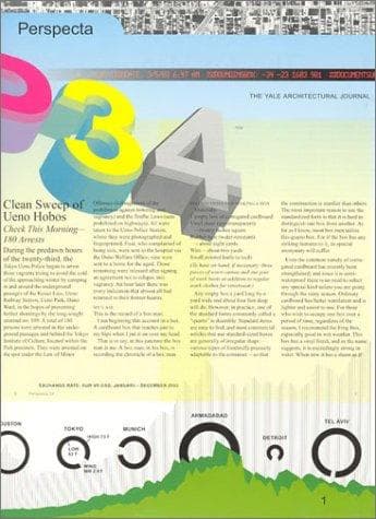 Tapa de Perspecta 34 "Temporary Architecture"