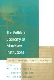 Tapa de The political economy of monetary institutions