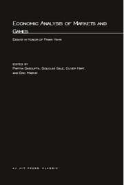 Tapa de Economic Analysis of Markets and Games