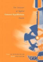 Tapa de The Structure of Applied General Equilibrium Models