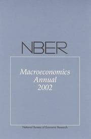 Tapa de NBER Macroeconomics Annual 2002