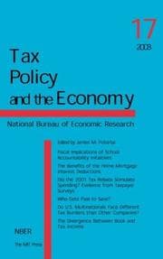 Tapa de Tax Policy and the Economy, Volume 17 (NBER Tax Policy and the Economy)