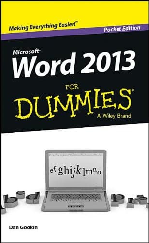 Tapa de Word 2013 For Dummies