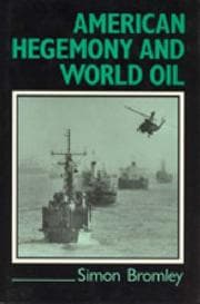 Tapa de American hegemony and world oil
