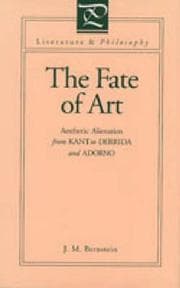 Tapa de The fate of art
