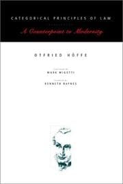 Tapa de Categorical Principles of Law