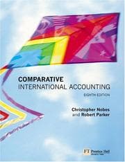 Tapa de Comparative international accounting