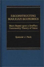 Tapa de Reconstructing Marxian Economics