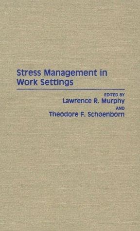 Tapa de Stress management in work settings