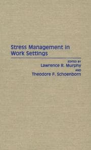Tapa de Stress management in work settings