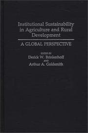 Tapa de Institutional sustainability in agriculture and rural development