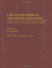 Tapa de Law and business of the sports industries