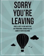 Tapa de 'Sorry You're Leaving' Sudoku