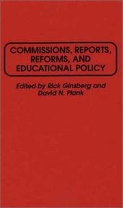 Tapa de Commissions, reports, reforms, and educational policy