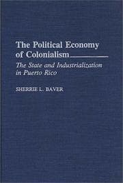 Tapa de The political economy of colonialism