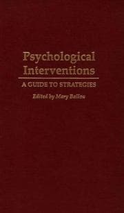 Tapa de Psychological Interventions