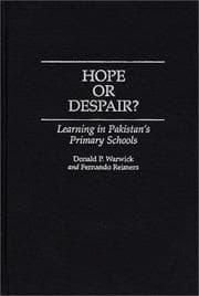 Tapa de Hope or despair?