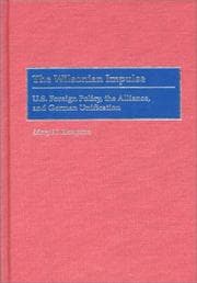 Tapa de The Wilsonian impulse