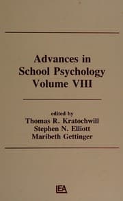 Tapa de Advances in school psychology