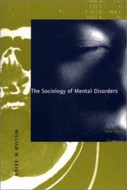Tapa de The Sociology of Mental Disorders