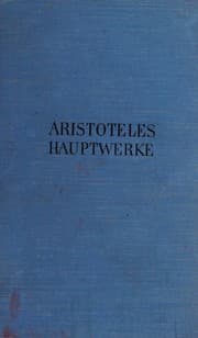 Tapa de Aristoteles Hauptwerke