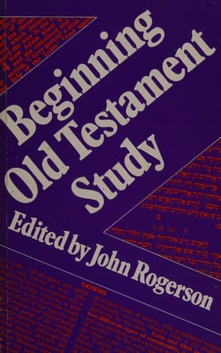 Tapa de Beginning Old Testament study